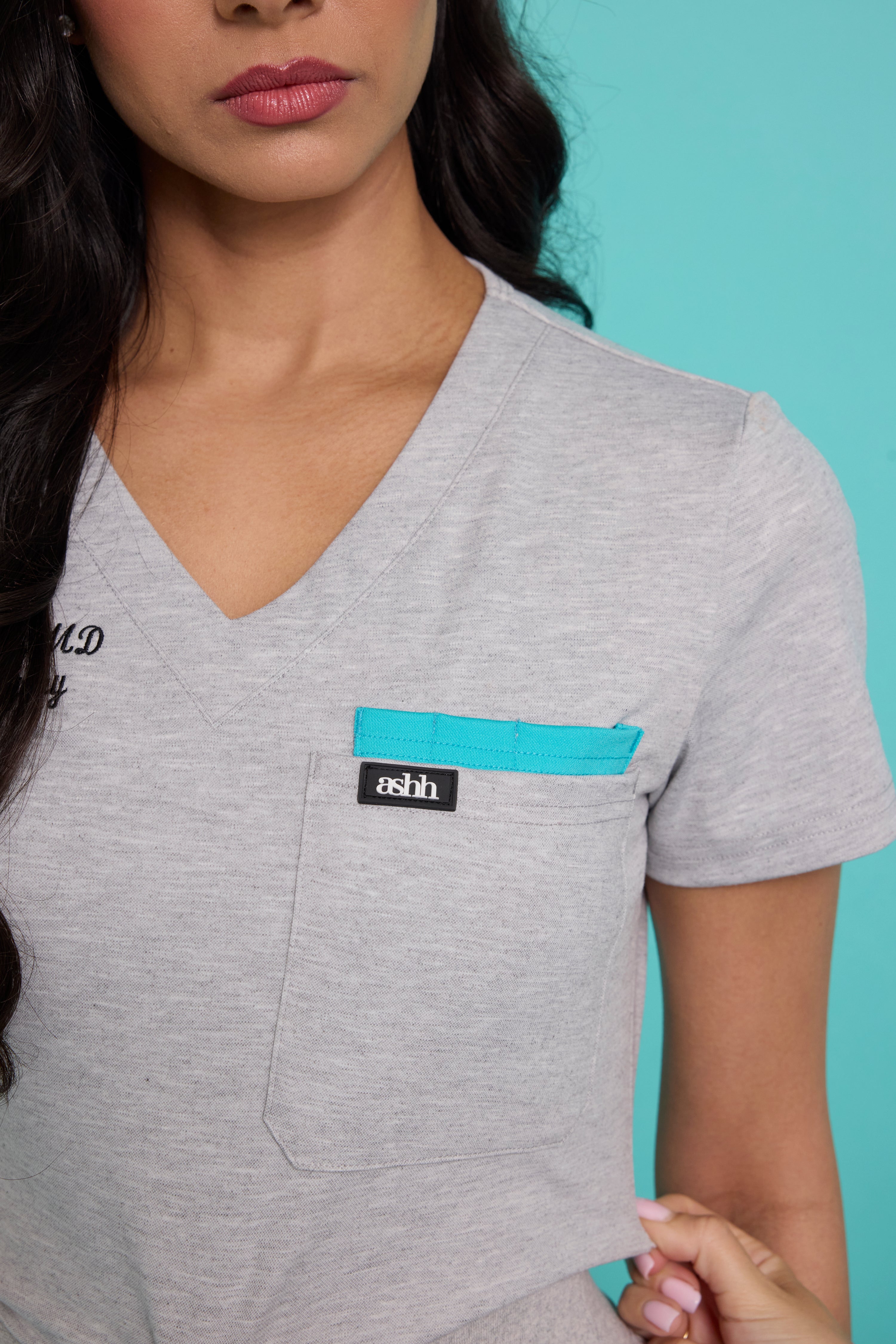 Aneesa Classic V-neck Scrub Top- Extended Colors