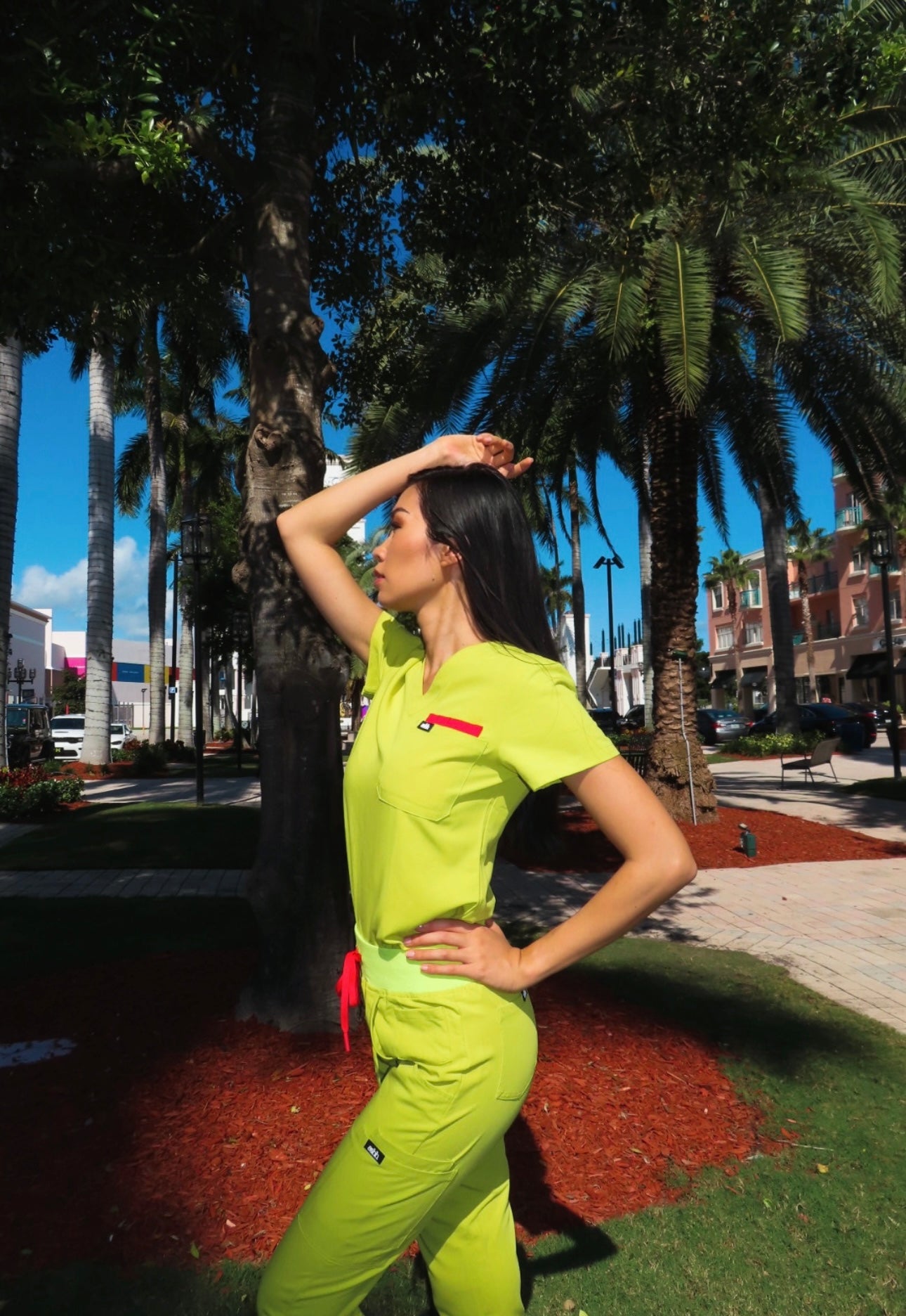 Strawberry Matcha™ Limited Edition V-Neck Scrub Top