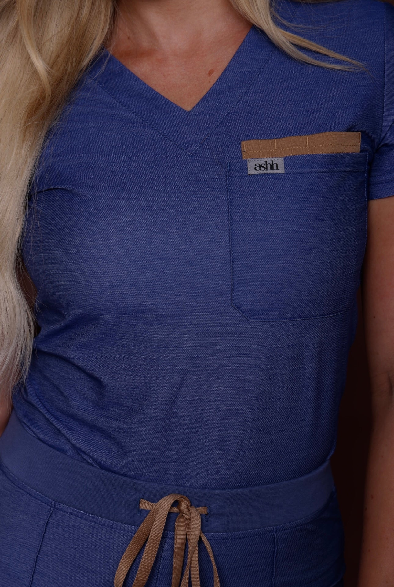 Limited Edition: Denim Classic V-Neck Scrub Top