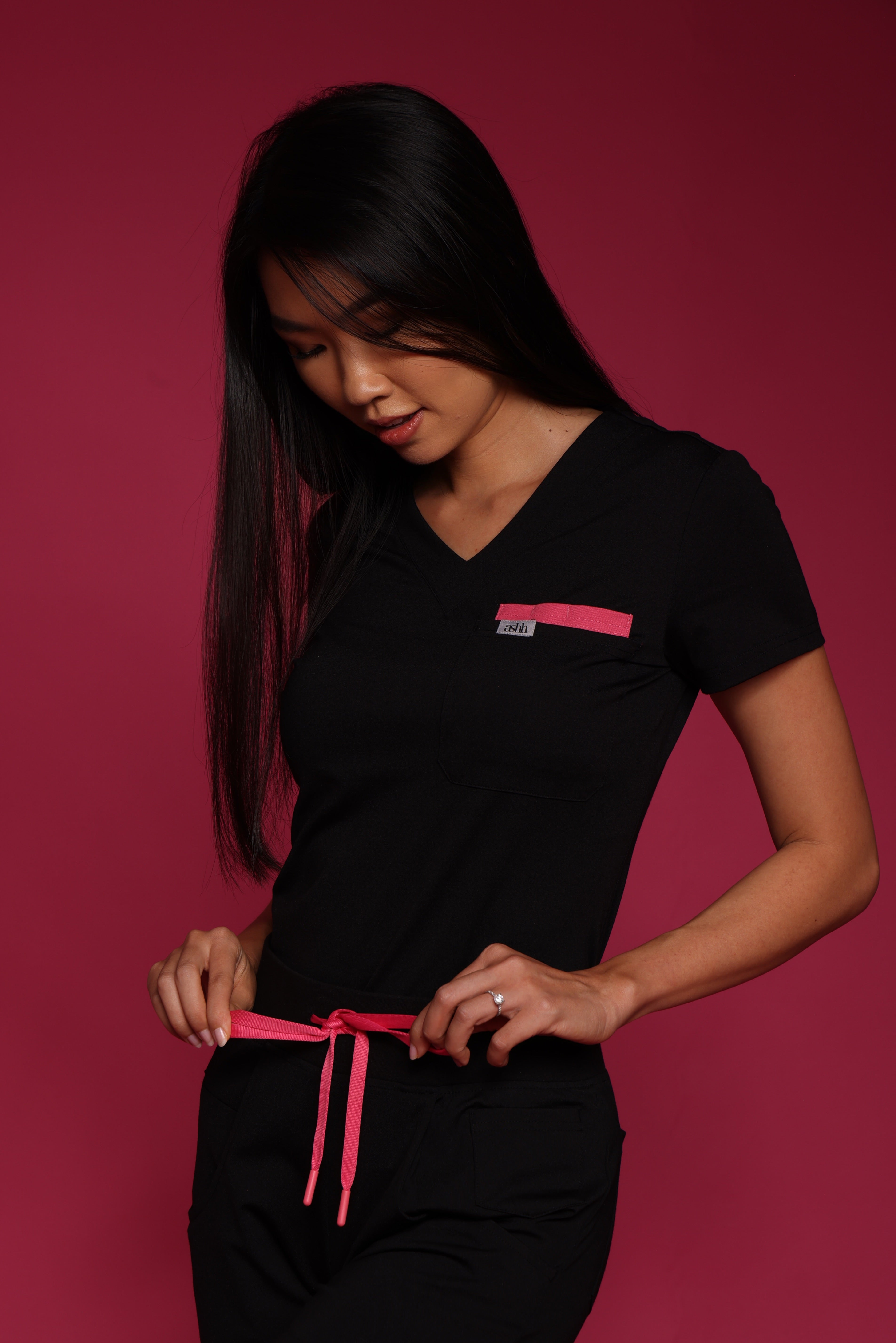 Aneesa Classic V-neck Scrub Top- Extended Colors