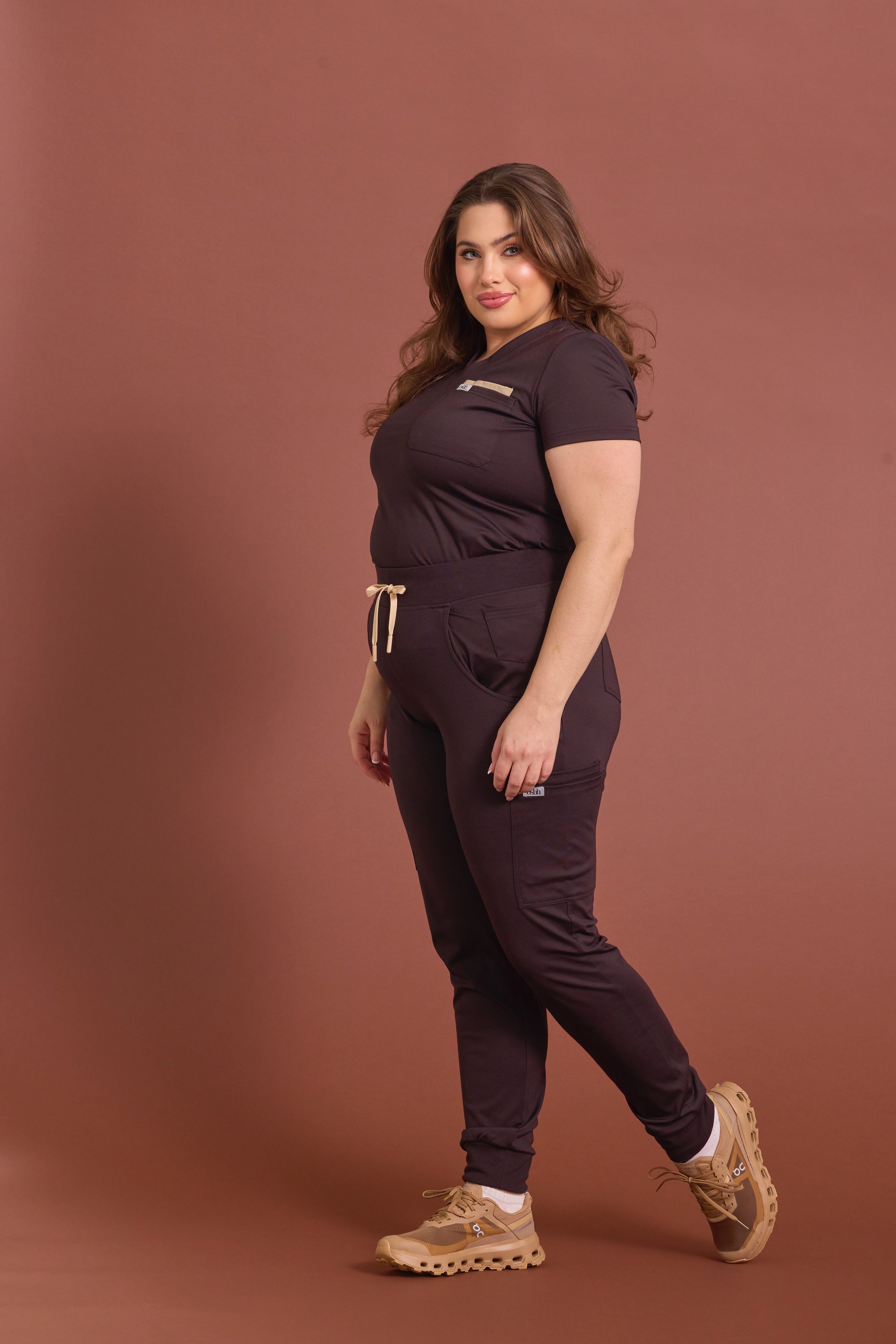 Aneesa Classic V-neck Scrub Top