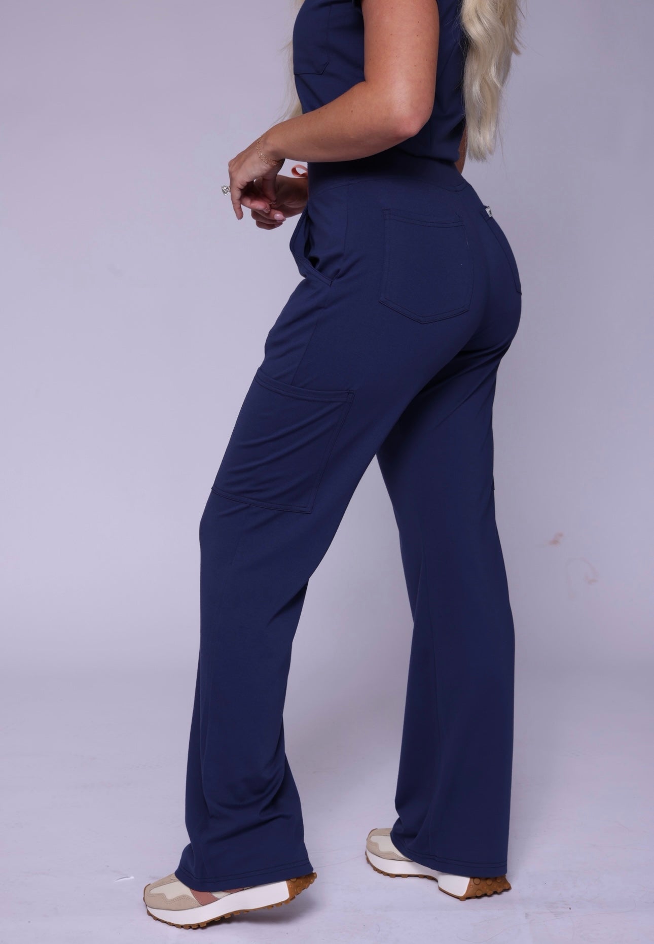 Elizabeth Wide-Leg Scrub Pants