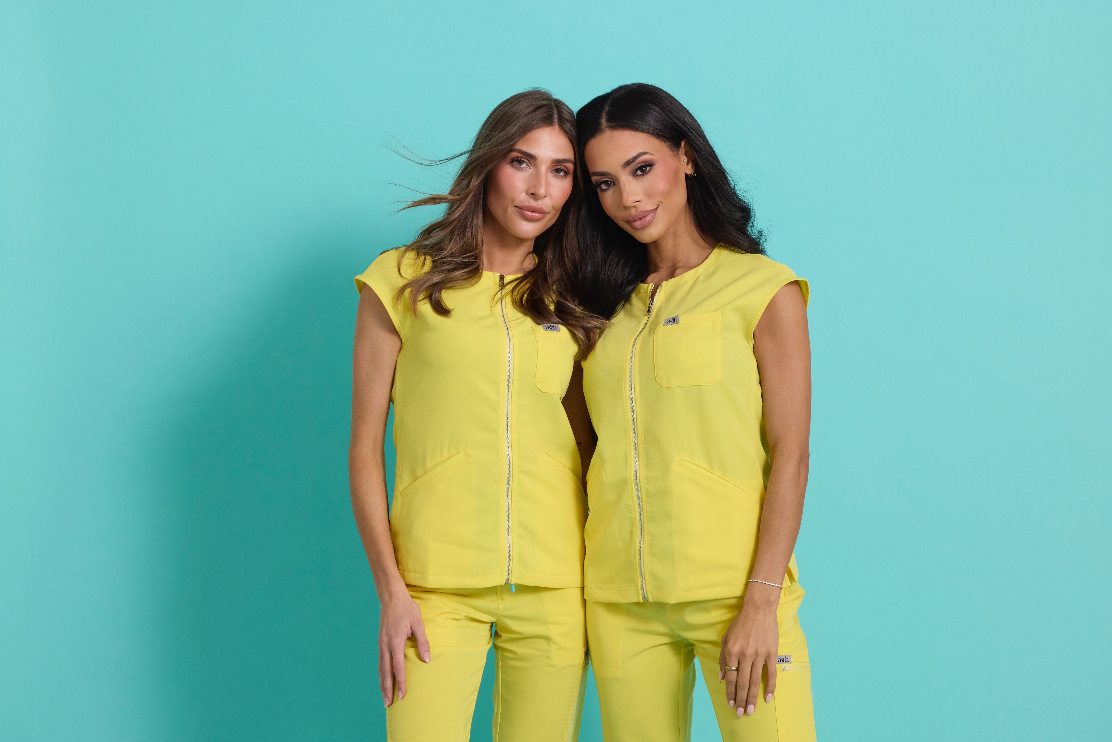 Madison Zip Scrub Top