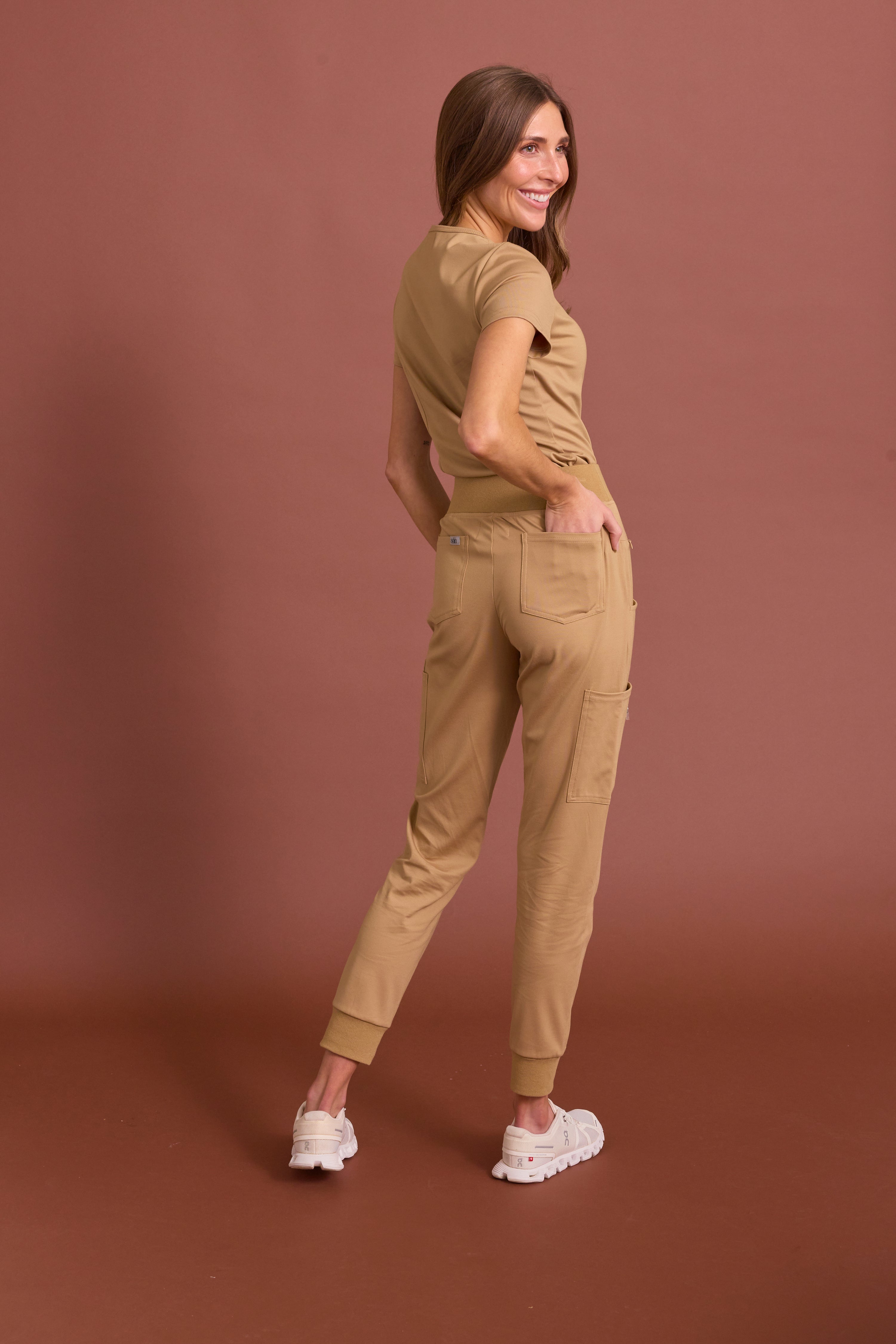 Aneesa Classic V-neck Scrub Top