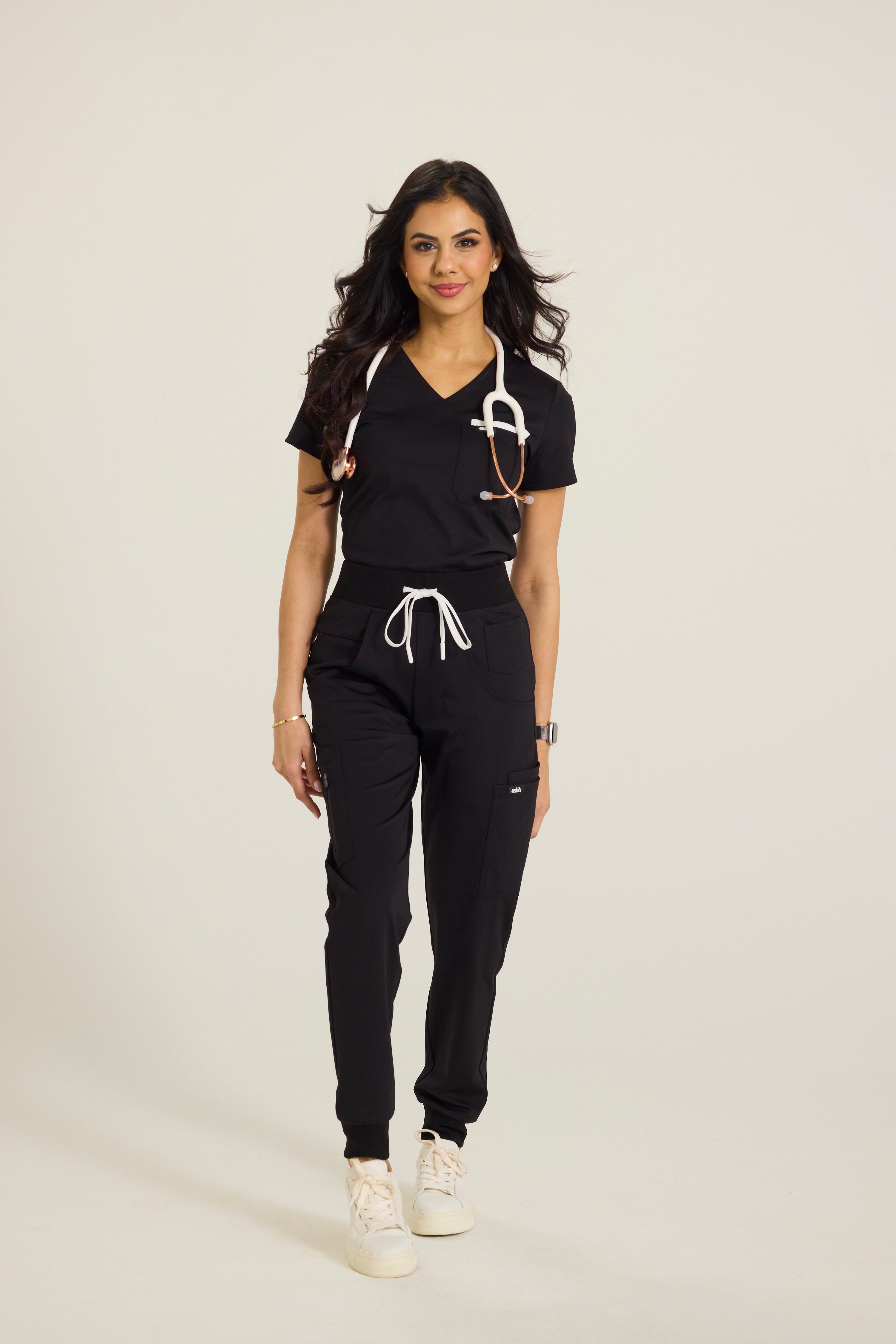 Aneesa Classic V-neck Scrub Top- Extended Colors