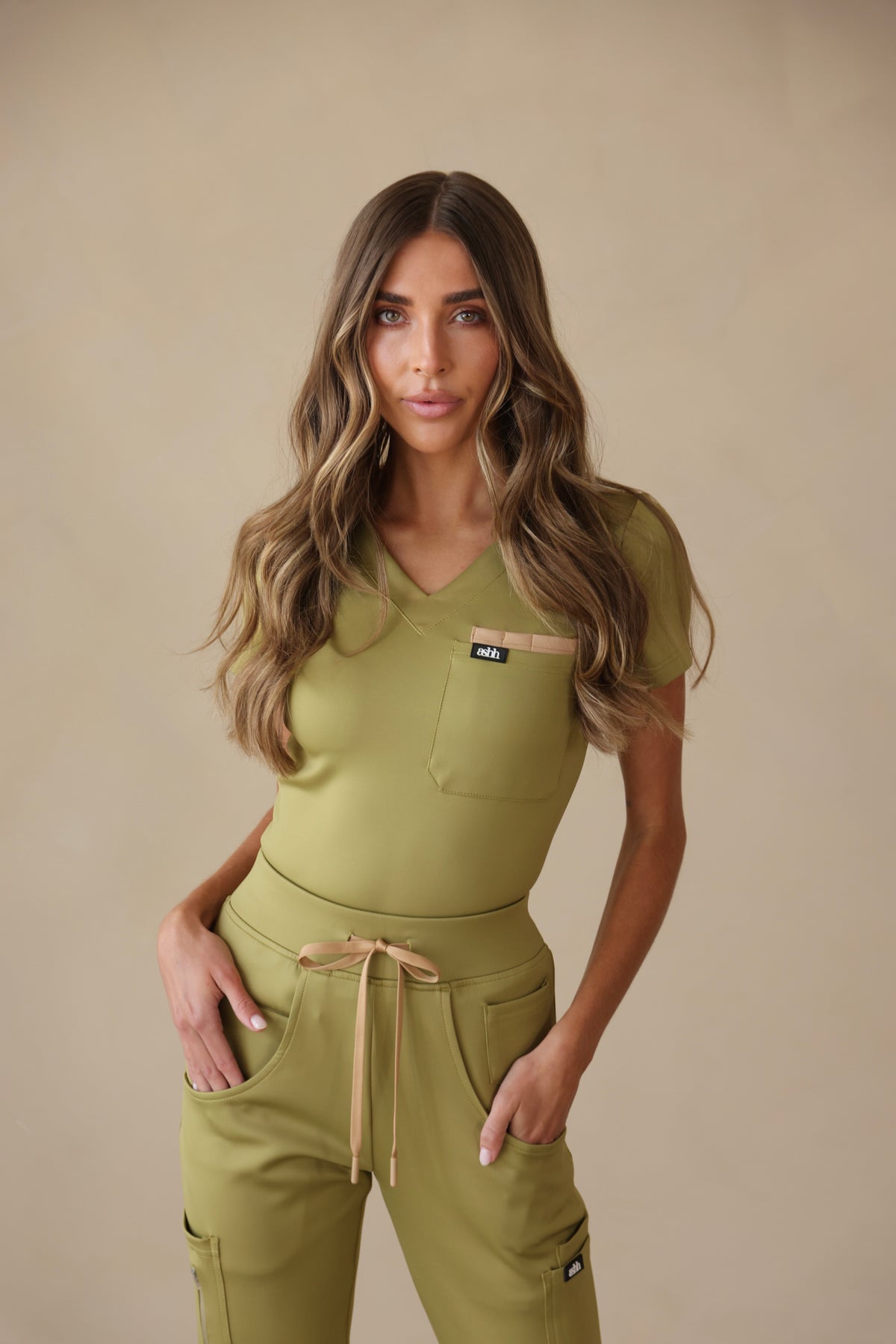THE AURORE — V-Neck Top In LUXé™