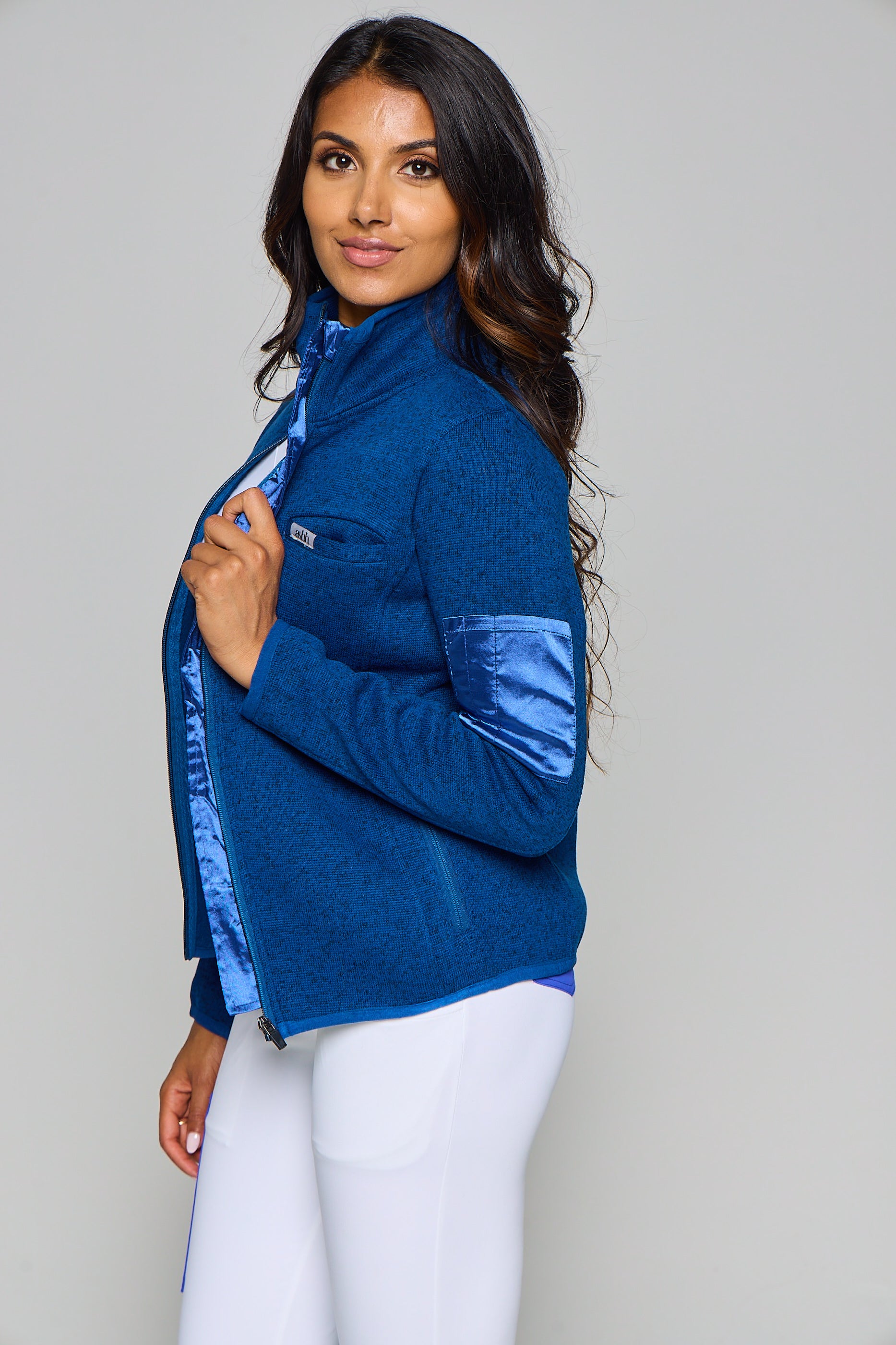 Ashh Lisa Fleece Scrub Jacket - A stylish outer layer designed for healthcare professionals