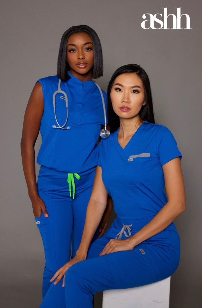 Aneesa Classic V-neck Scrub Top