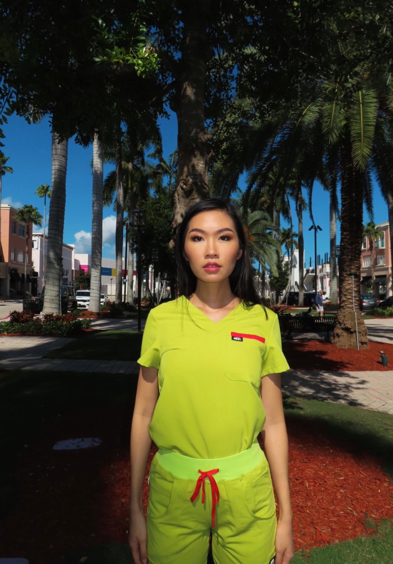 Strawberry Matcha™ Limited Edition V-Neck Scrub Top