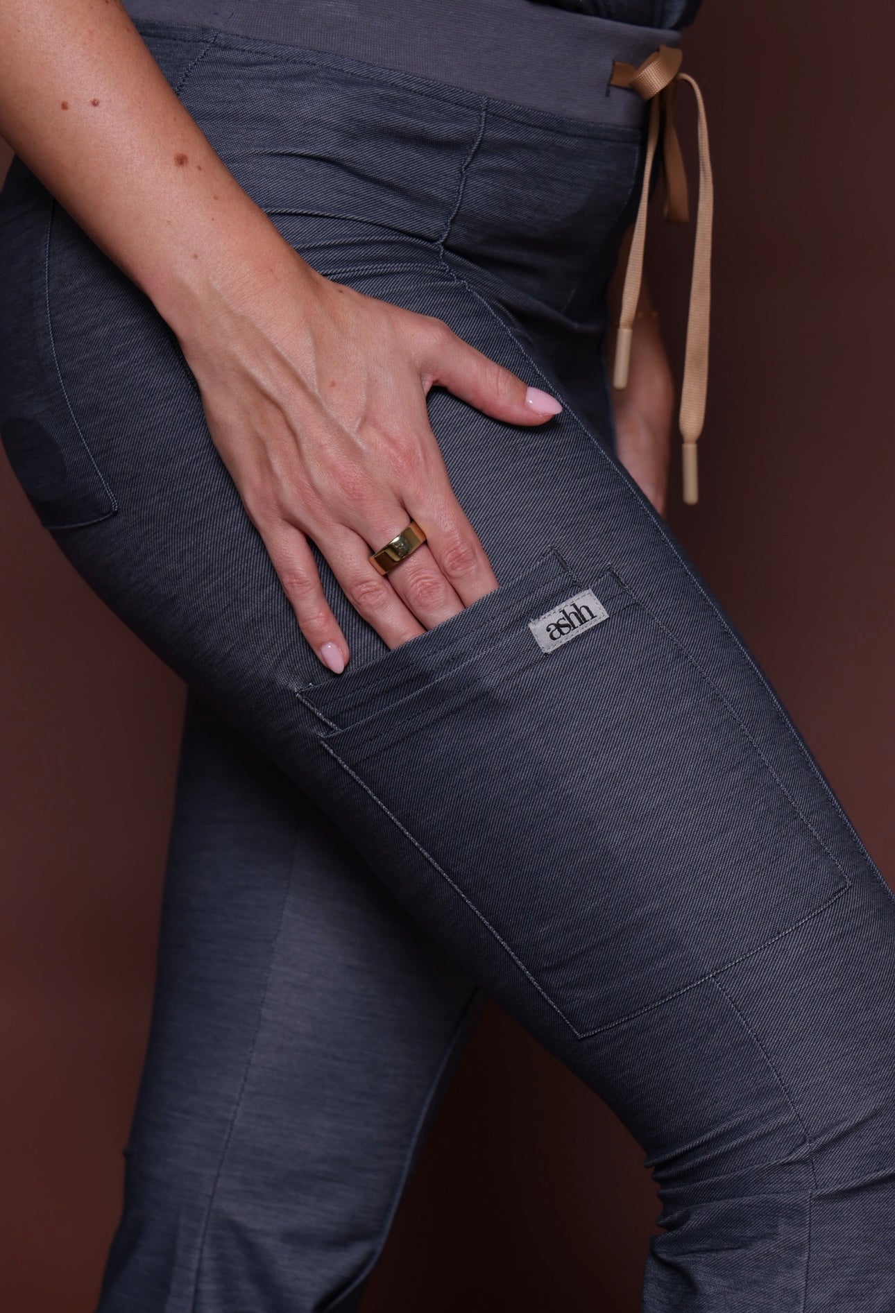 Limited Edition: Denim Flare Fitted Pants