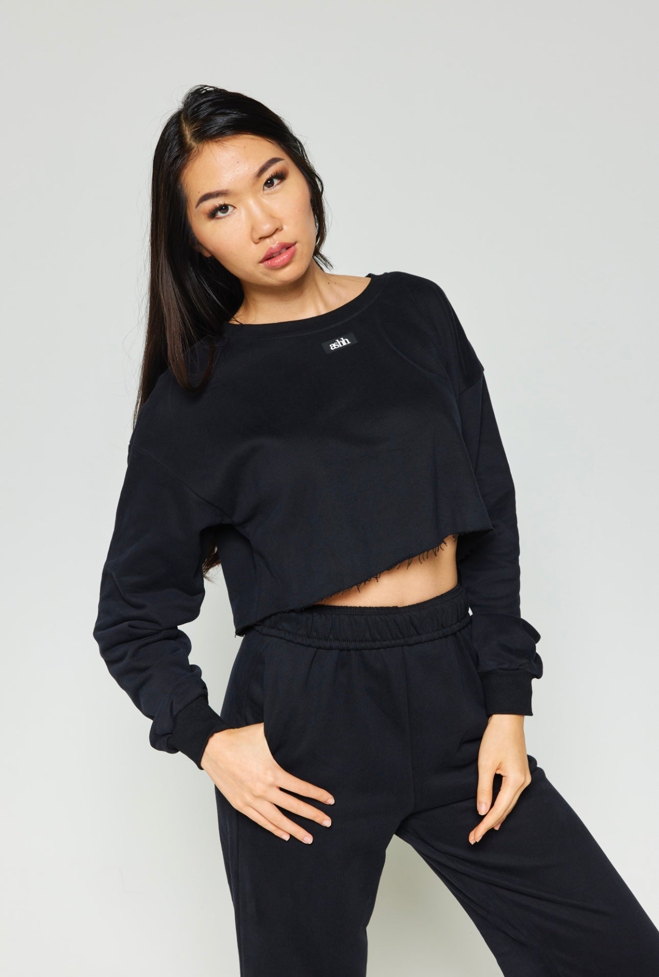 Cropped Fleece Pullover