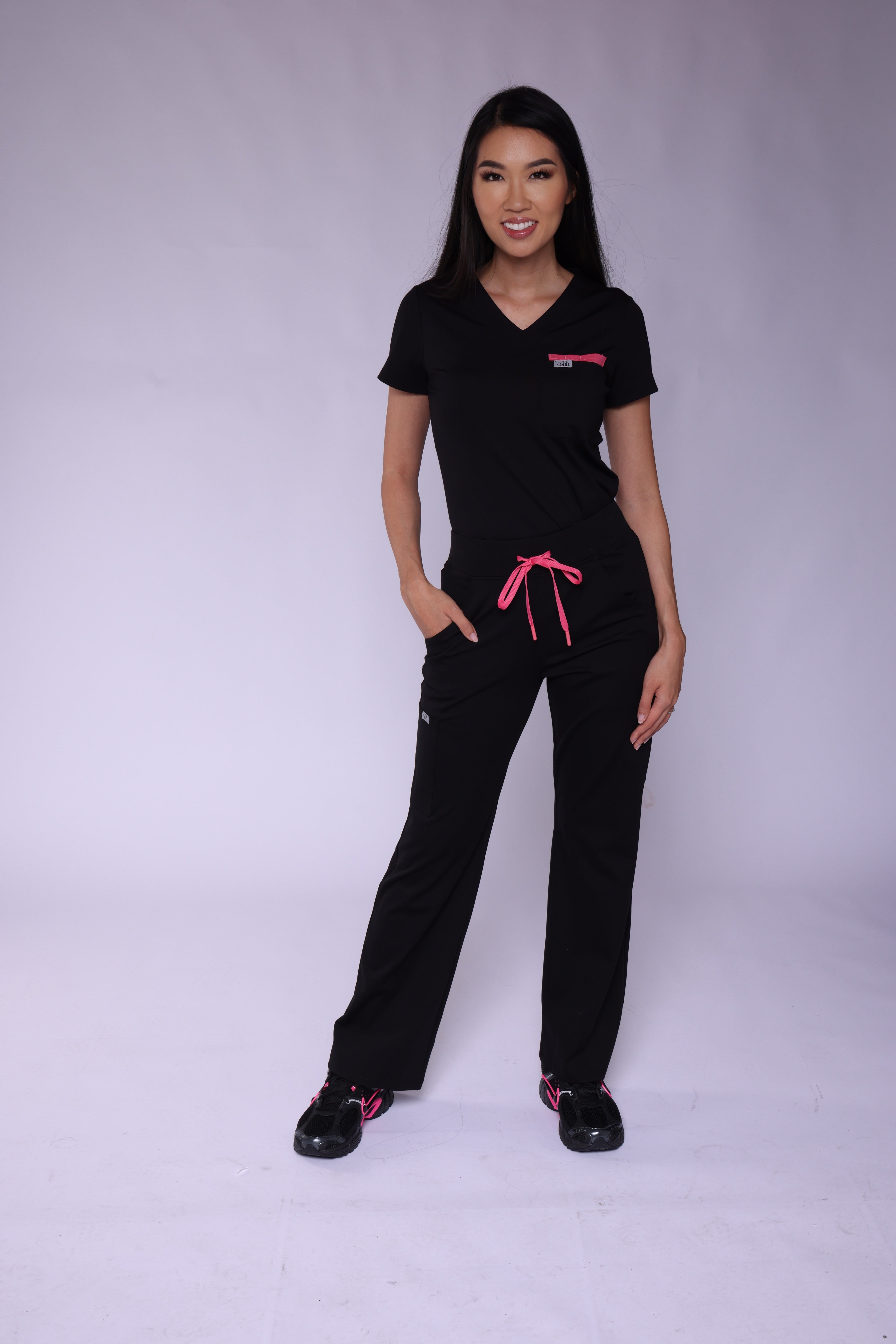 Elizabeth Wide-Leg Scrub Pants