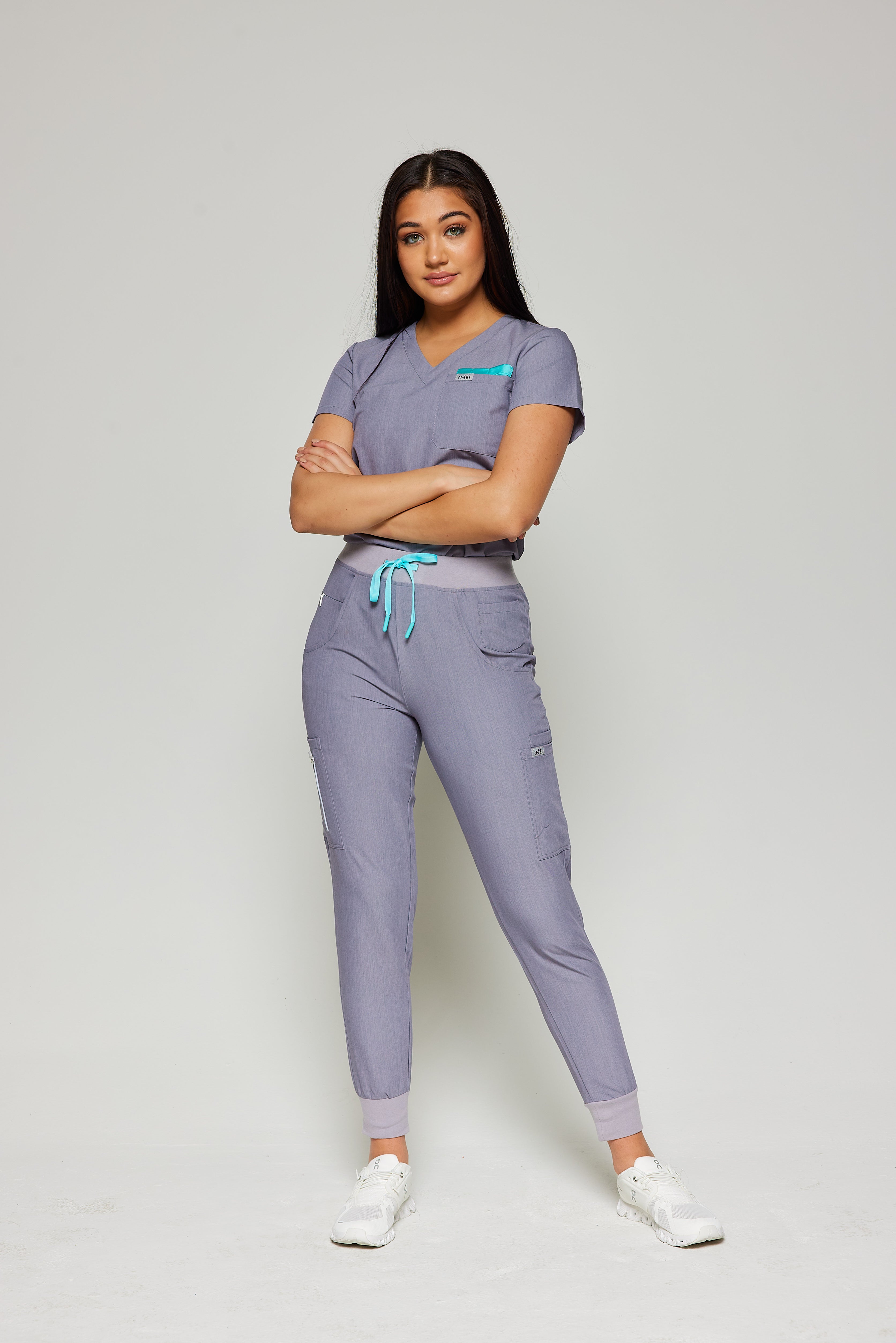 Natasha V-Neck Scrub Top – Ashh Scrubs