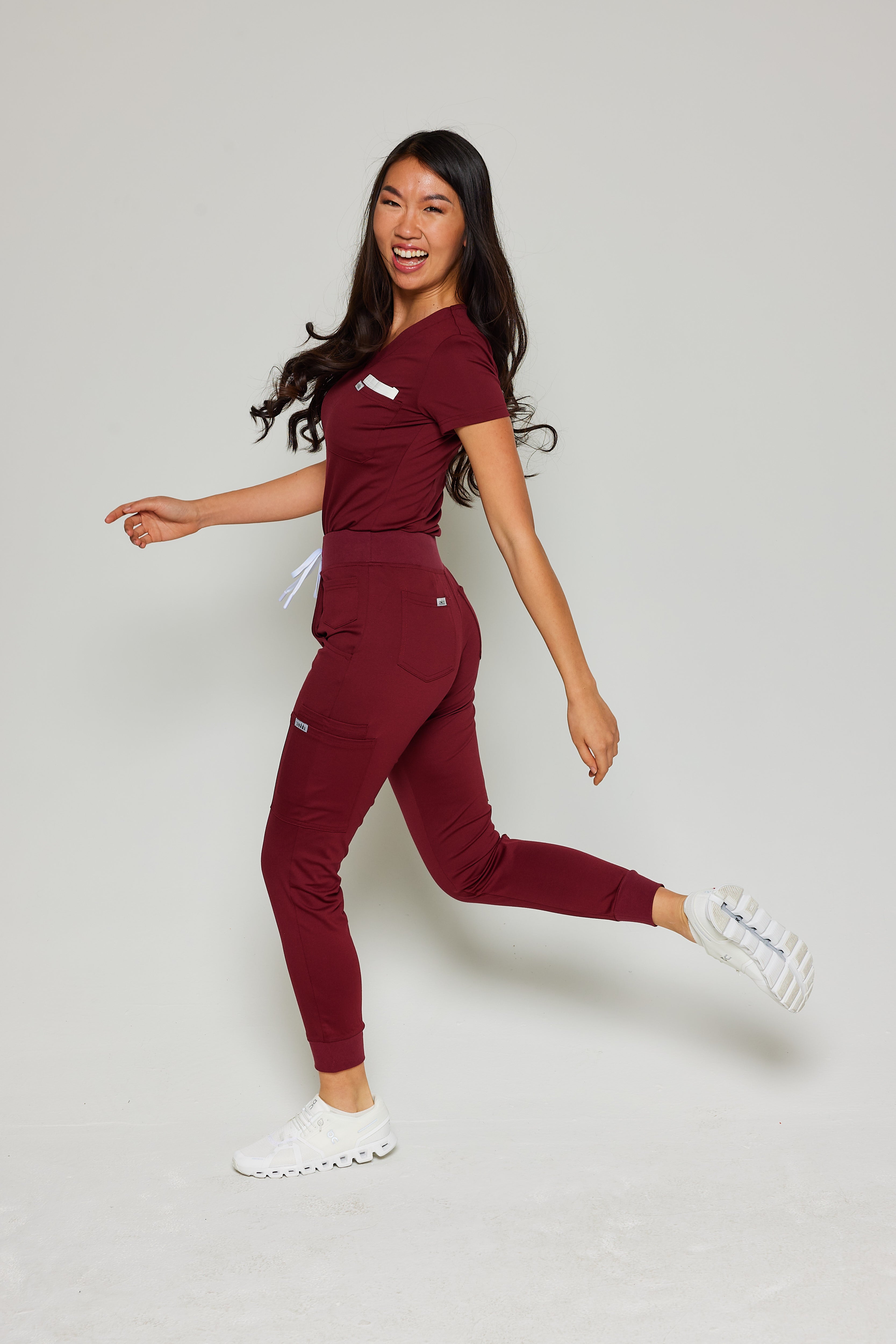 Aneesa Classic V-neck Scrub Top