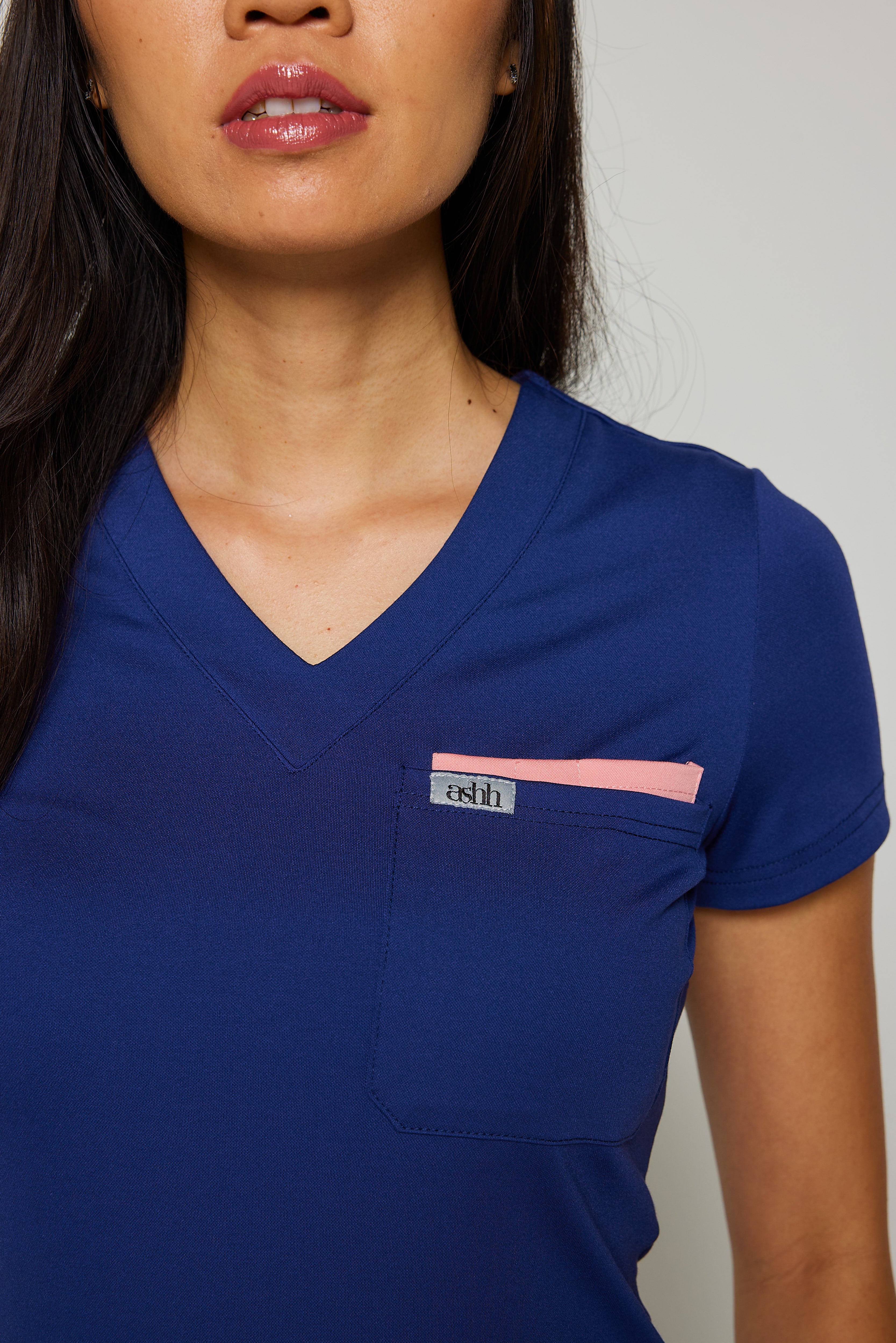 Aneesa Classic V-neck Scrub Top